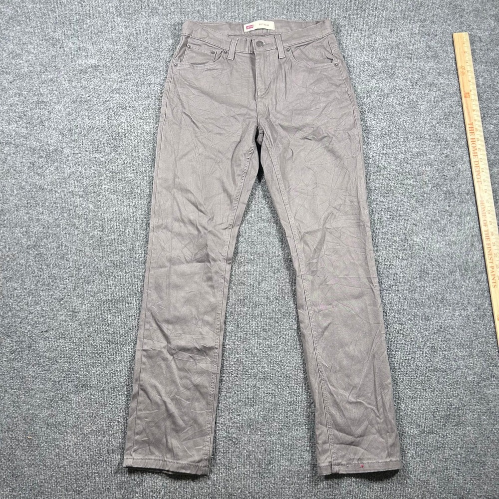 Levi 511 Slim Pants Mens Size 29x31 Grey Stretch Casual Modern 5-Pocket Jeans